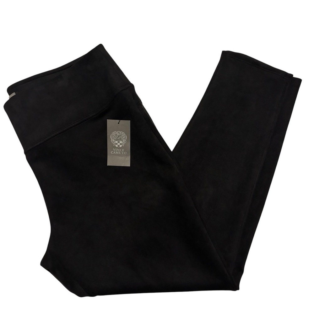 Vince Camuto Faux Suede Stretch Pants - Picture 3 of 9